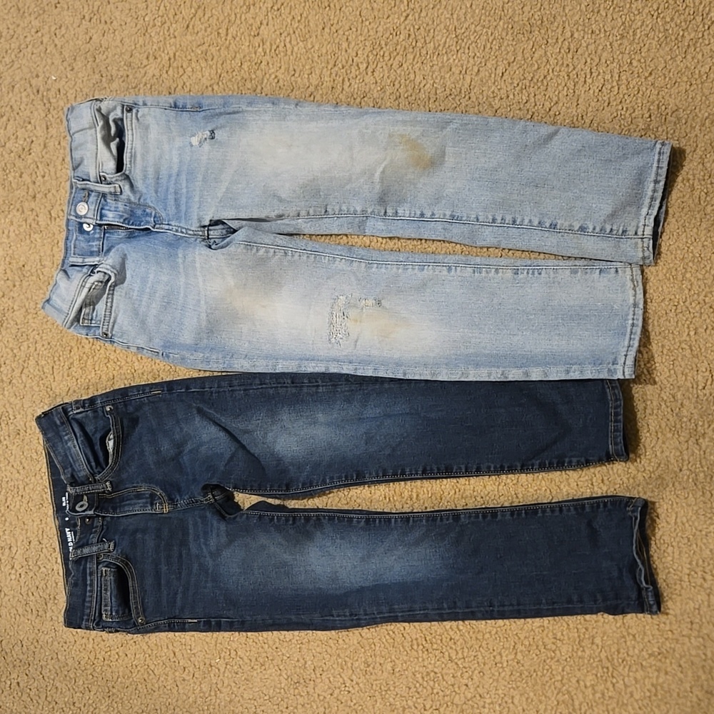 2 pair of old navy boys jeans size 6 slim